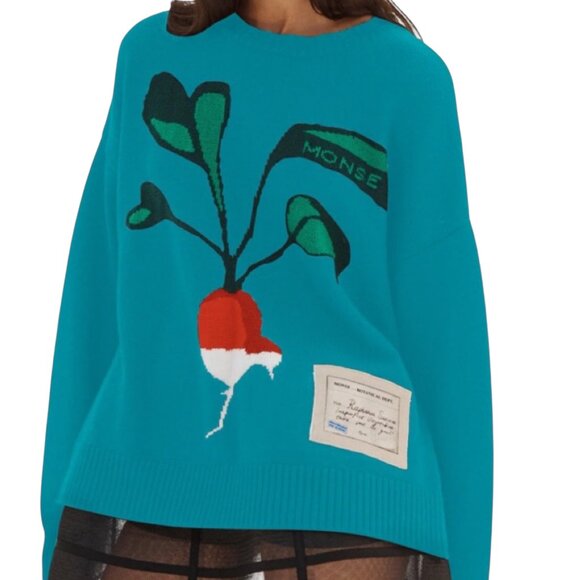 Oversized MOMSE fine merino wool sweater Size M/L NEW - Picture 6 of 9